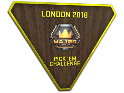 Gold London 2018 Pick'Em Trophy