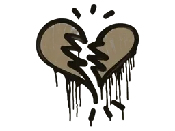 Sealed Graffiti | Broken Heart (Dust Brown)