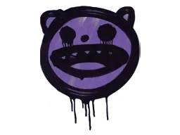 Sealed Graffiti | Happy Cat (Monster Purple)