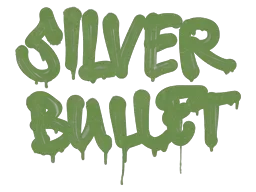Sealed Graffiti | Silver Bullet (Battle Green)