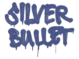 Sealed Graffiti | Silver Bullet (SWAT Blue)