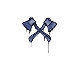 Sealed Graffiti | X-Axes (SWAT Blue)