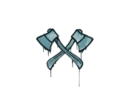 Sealed Graffiti | X-Axes (Wire Blue)