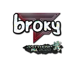 Sticker | broky (Glitter) | Antwerp 2022