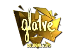Sticker | gla1ve (Gold) | Cologne 2016