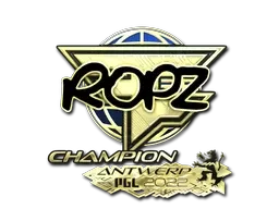Sticker | ropz (Gold, Champion) | Antwerp 2022