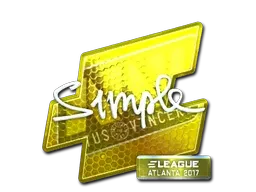 Sticker | s1mple (Foil) | Atlanta 2017
