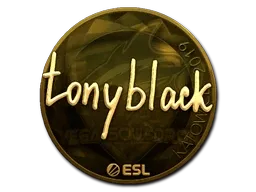 Sticker | tonyblack (Gold) | Katowice 2019