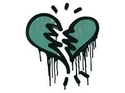 Sealed Graffiti | Broken Heart (Frog Green)