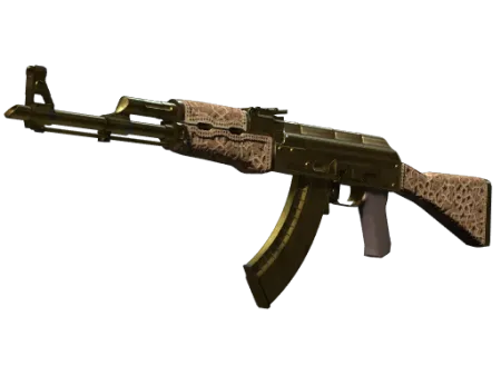 Souvenir AK-47 | Gold Arabesque (Battle-Scarred)