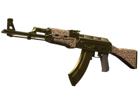 Souvenir AK-47 | Gold Arabesque (Well-Worn)
