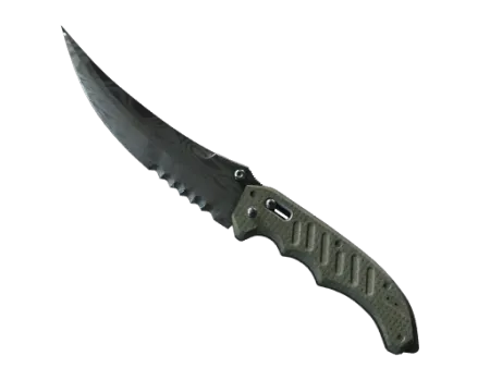 ★ StatTrak™ Flip Knife | Damascus Steel (Battle-Scarred)