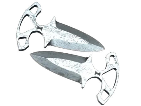 ★ StatTrak™ Shadow Daggers | Damascus Steel (Well-Worn)