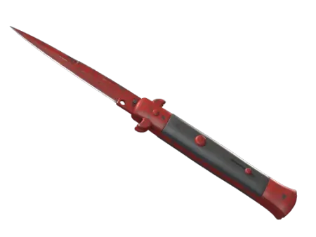 ★ StatTrak™ Stiletto Knife | Crimson Web (Well-Worn)