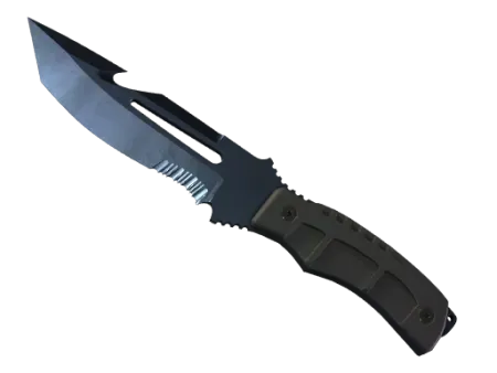 ★ StatTrak™ Survival Knife | Blue Steel (Well-Worn)