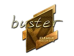 Sticker | buster (Gold) | Boston 2018