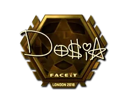 Sticker | Dosia (Gold) | London 2018