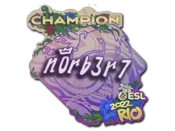 Sticker | n0rb3r7 (Champion) | Rio 2022