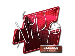 Sticker | NiKo (Foil) | Atlanta 2017