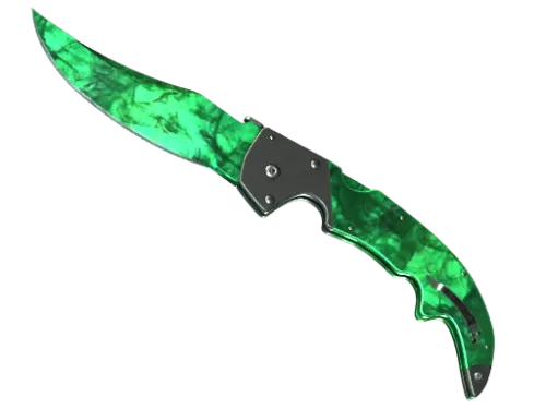 ★ StatTrak™ Falchion Knife | Gamma Doppler Emerald (Minimal Wear)
