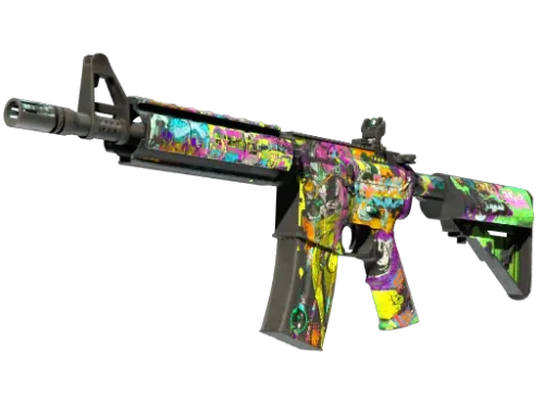 StatTrak™ M4A4 | In Living Color (Battle-Scarred)