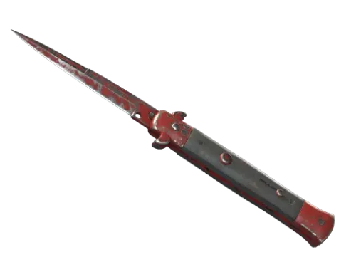 ★ StatTrak™ Stiletto Knife | Crimson Web (Battle-Scarred)