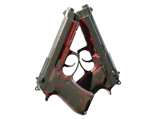 Dual Berettas | Panther (Battle-Scarred)