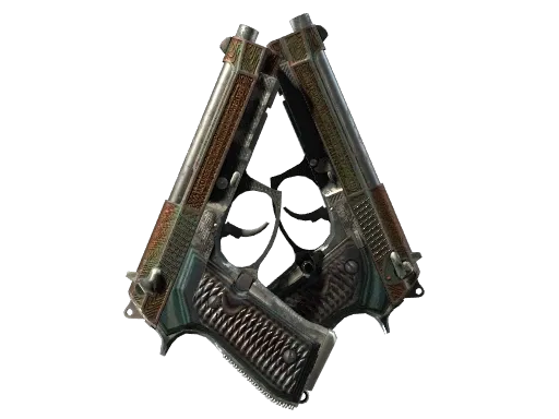 Dual Berettas | Tread (Battle-Scarred)