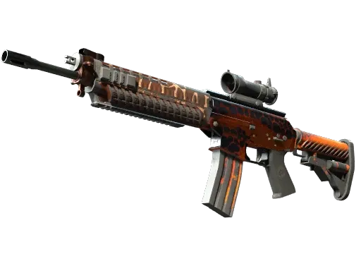 SG 553 | Tiger Moth (Battle-Scarred)