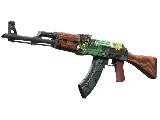 Souvenir AK-47 | Fire Serpent (Well-Worn)