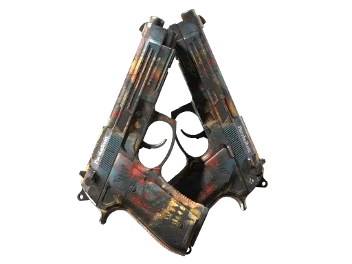 Souvenir Dual Berettas | Hideout (Well-Worn)
