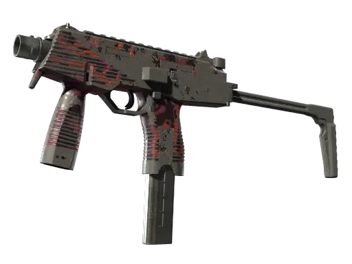 Souvenir MP9 | Ruby Poison Dart (Battle-Scarred)