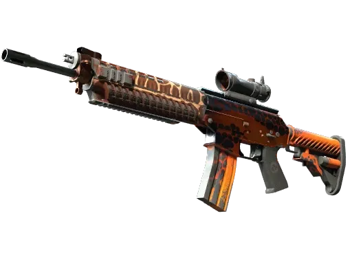 Souvenir SG 553 | Tiger Moth (Well-Worn)
