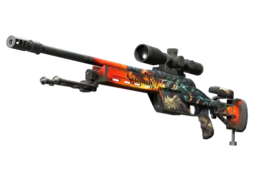 Souvenir SSG 08 | Dragonfire (Well-Worn)