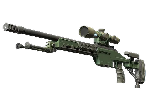 Souvenir SSG 08 | Green Ceramic (Field-Tested)