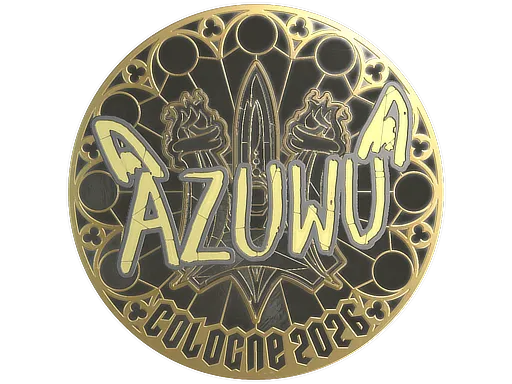 Sticker | AZUWU (Gold) | Cologne 2026