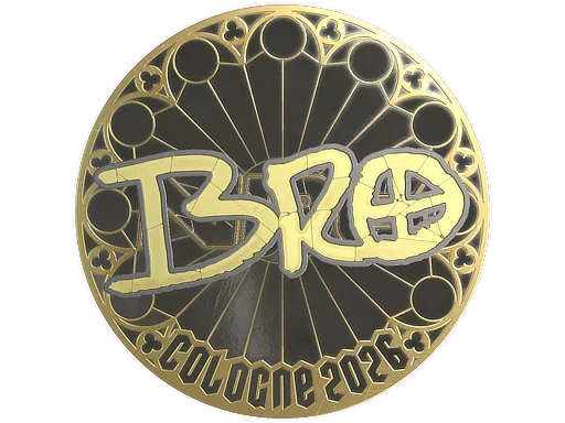 Sticker | br0 (Gold) | Cologne 2026
