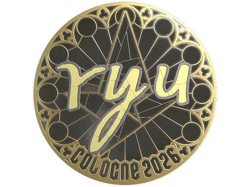 Sticker | ryu (Gold) | Cologne 2026