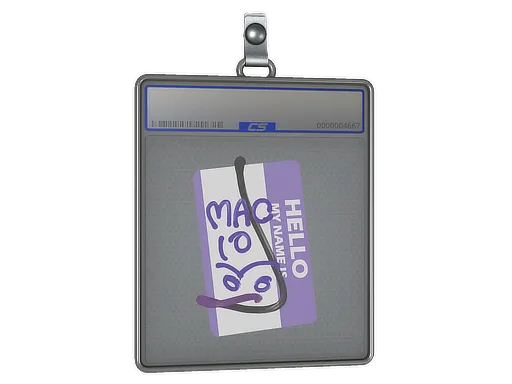 Sticker Slab | Hello MAC-10