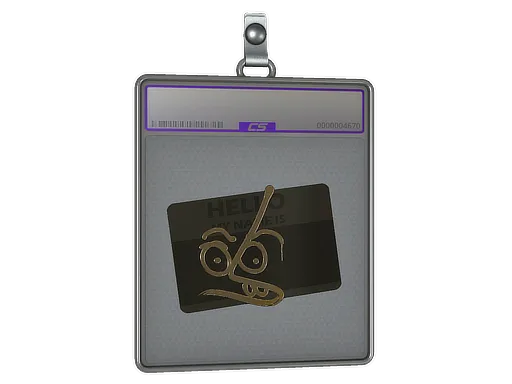 Sticker Slab | Hello MP7 (Gold)