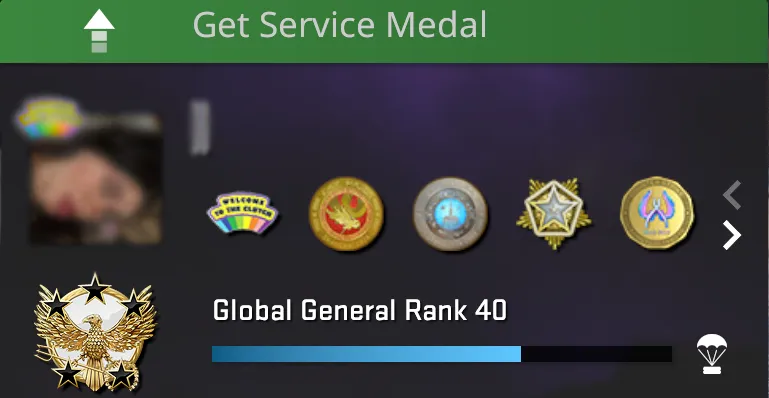 CS2 Service Medals