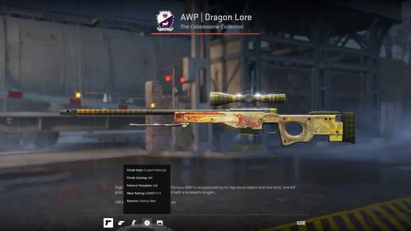 Lowest Float AWP Dragon Lore