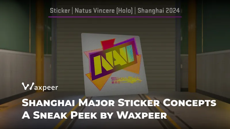 Stickers du Shanghai Major : Designs Exclusifs par Waxpeer