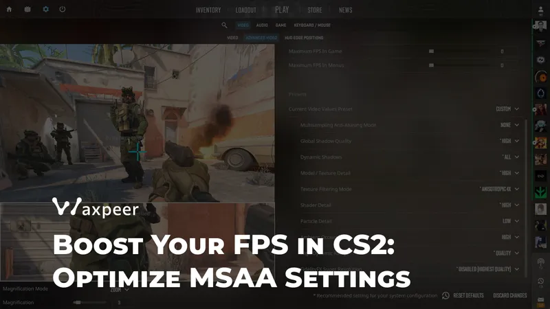 How to Improve FPS in CS2: Adjusting MSAA for Better Performance