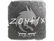 Sticker | zont1x (Foil) | Austin 2025