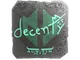 Sticker | decenty (Foil) | Austin 2025