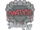 Sticker | MATYS | Budapest 2025