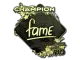 Sticker | fame (Gold, Champion) | Rio 2022