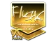 Sticker | flusha (Gold) | Cluj-Napoca 2015