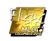 Sticker | flusha (Gold) | MLG Columbus 2016